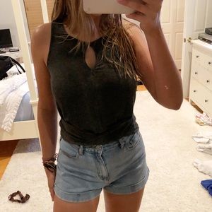 Grey Crop top